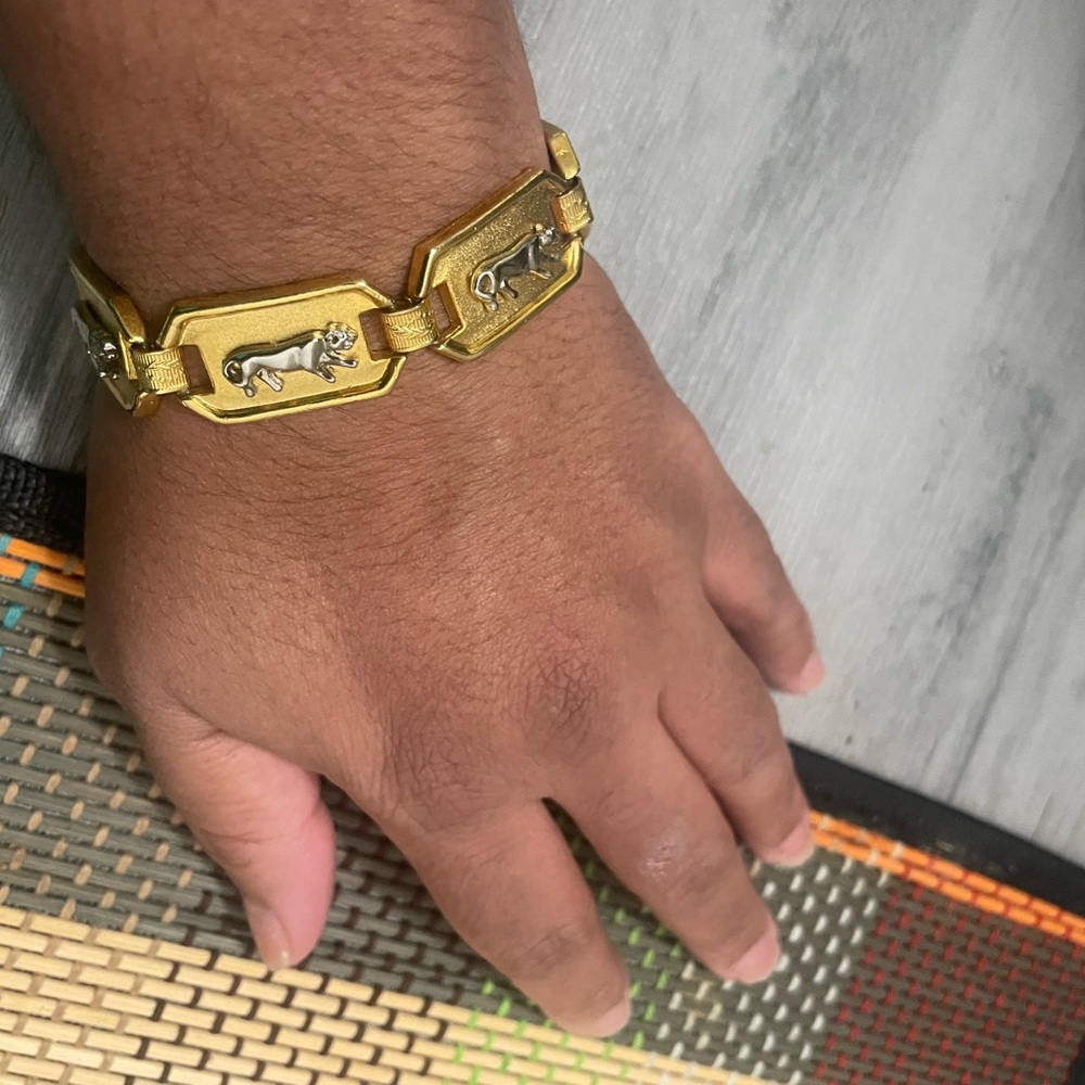 Monet vintage Gold and Silver Accent Bracelet - Picture 3 of 4